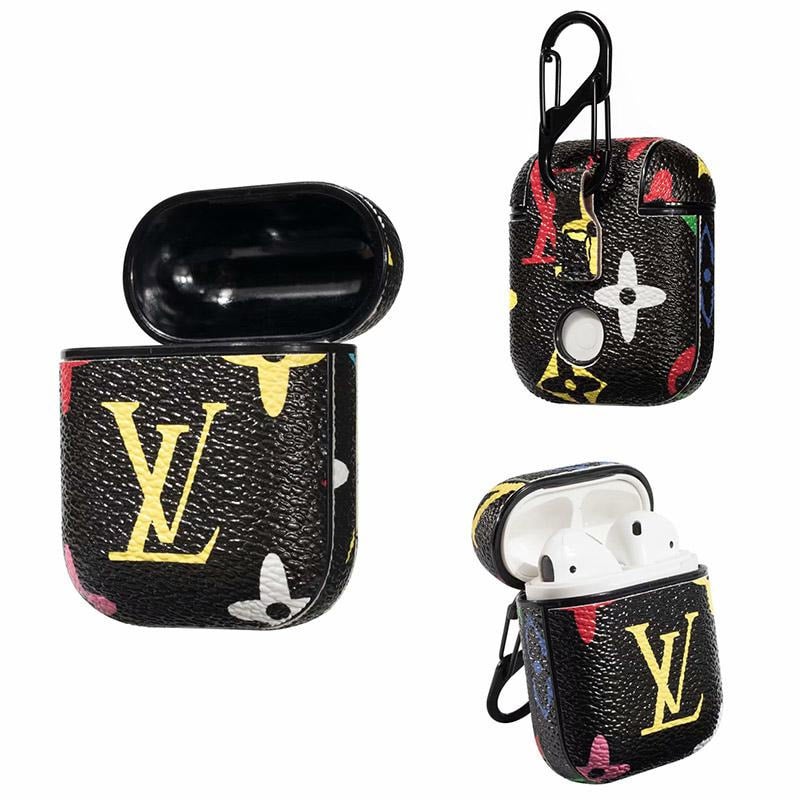 Black louis vuitton airpod case outlet